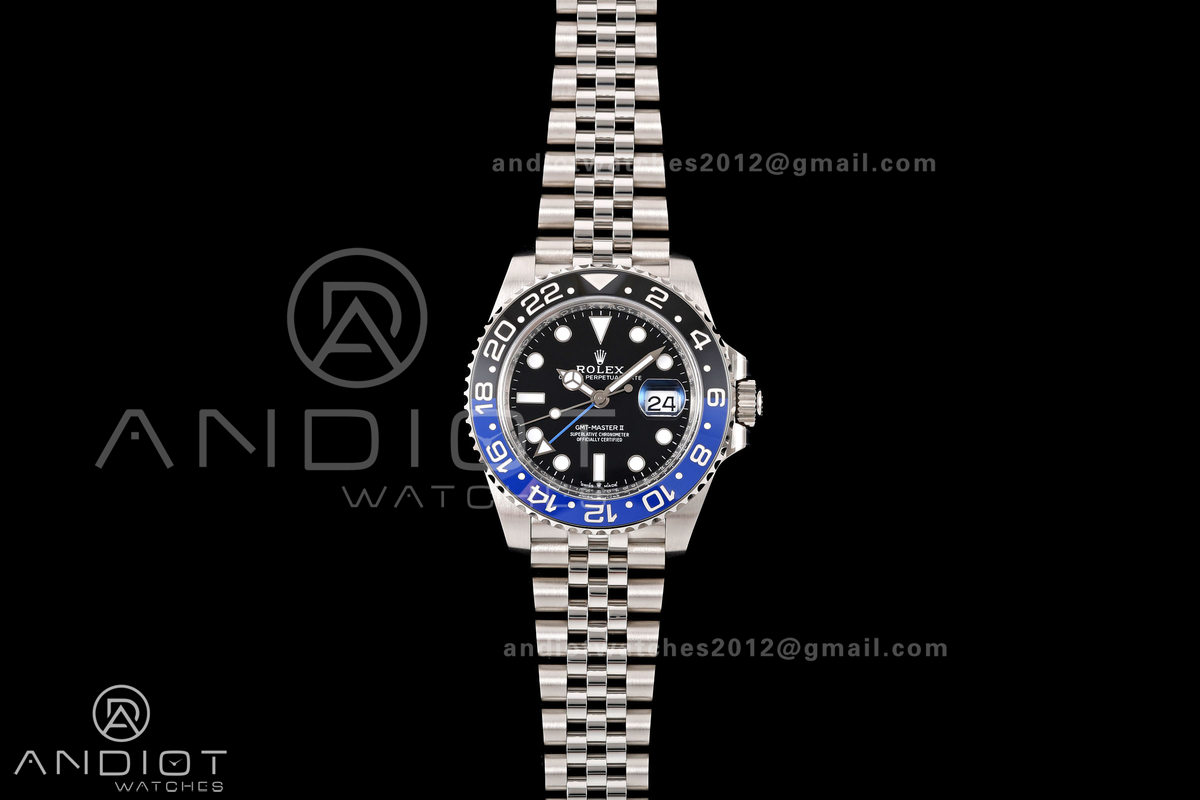 GMT-Master II 126710 BLNR 904L Steel Clean Plus 1:1 Best Edition on Jubilee Bracelet DD3285-Free Sprung